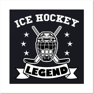 Ice Hockey Legend Hockey Player Gift Posters and Art